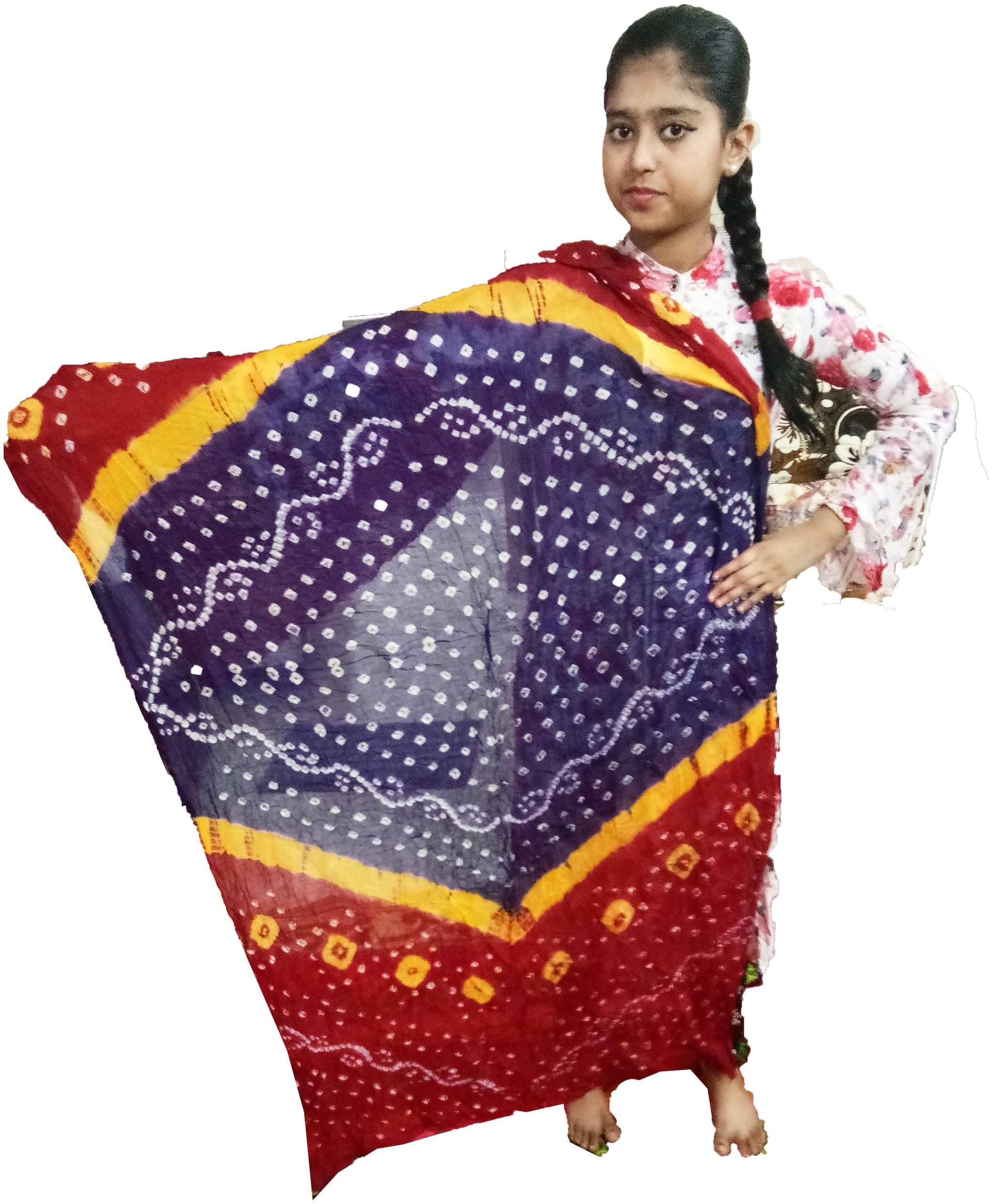 

AZAD DYEING Multi Dupattas Stoles Jackets Cotton