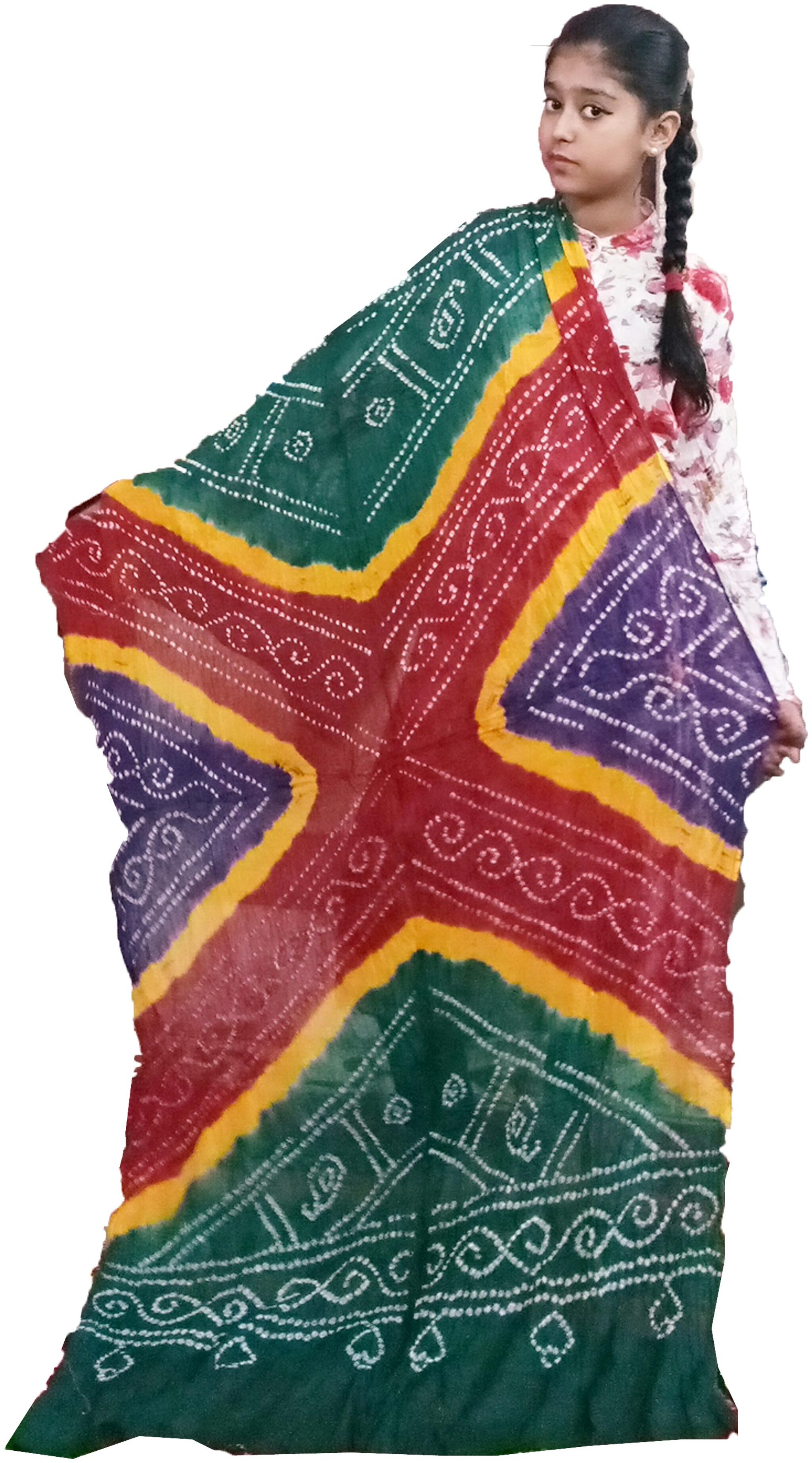 

AZAD DYEING Multi Dupattas Stoles Jackets Cotton
