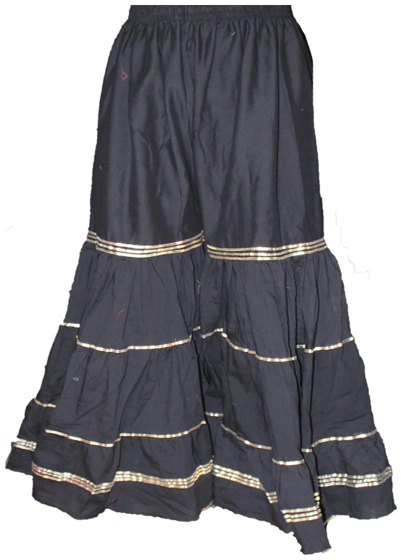 

AZAD DYEING Cotton Palazzos Black