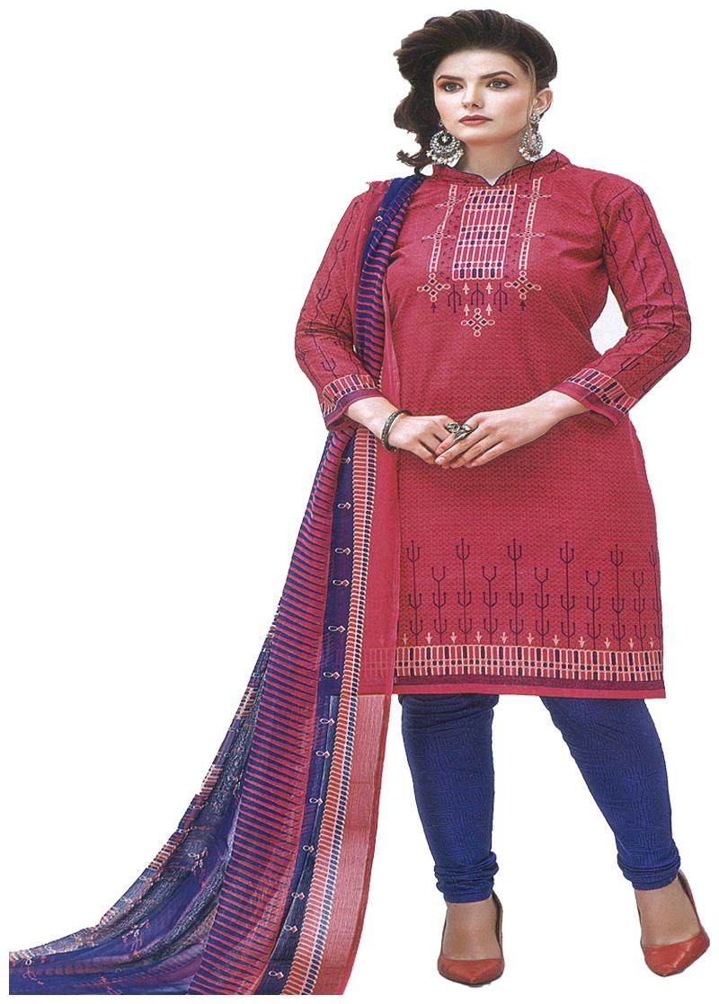 

AZAD DYEING Women Pure Cotton Printed Unstitched Suit Dress Material Multi