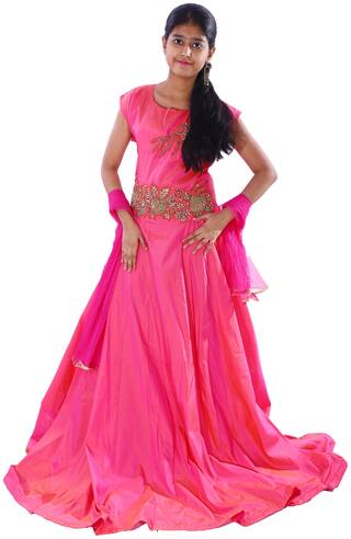 Buy Azad Dyeing Women S Silk Santoon Latest Wedding Collection Long Gown Dress Online At Low Prices In India Paytmmall Com