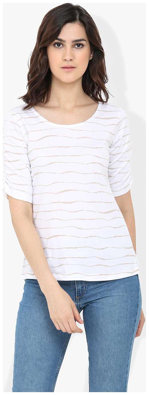 

Trend Arrest Women Solid A-line top - White
