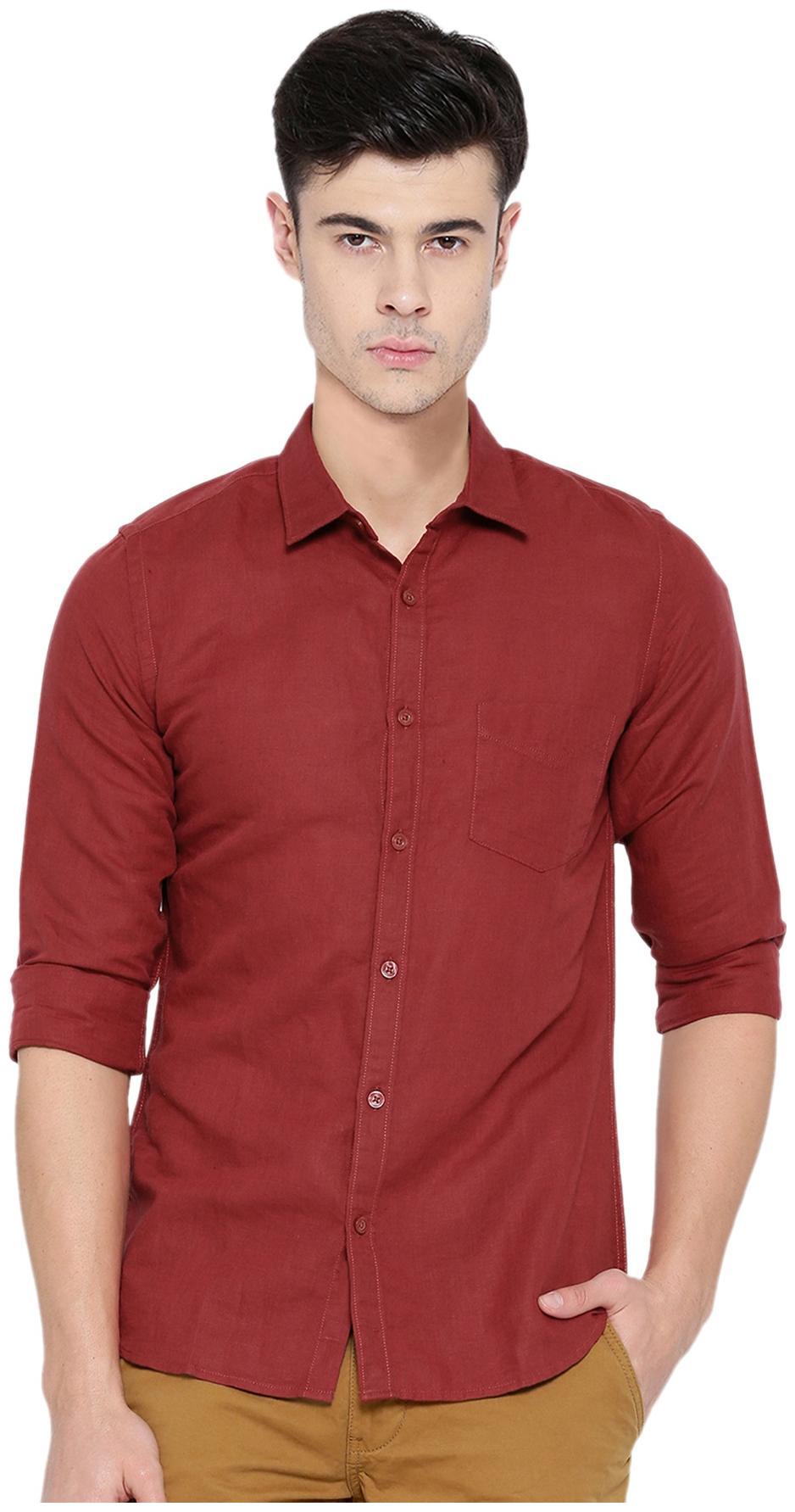 

Balino London Mehroon shirt For men