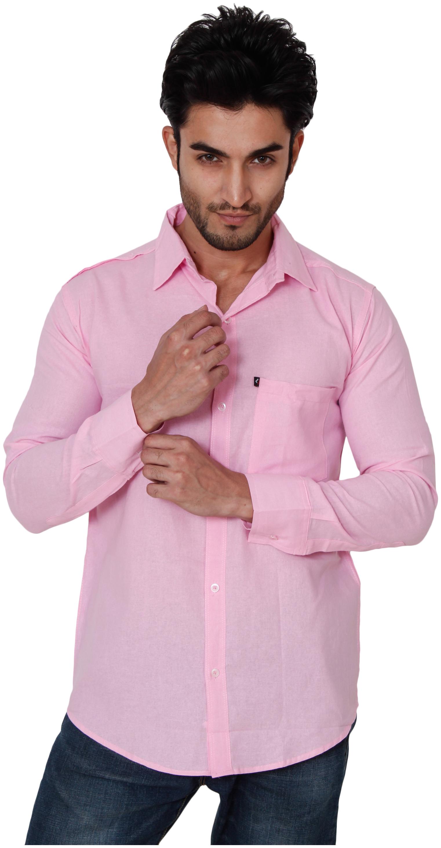 

BALINO LONDON Men Pink Solid Slim Fit Casual Shirt