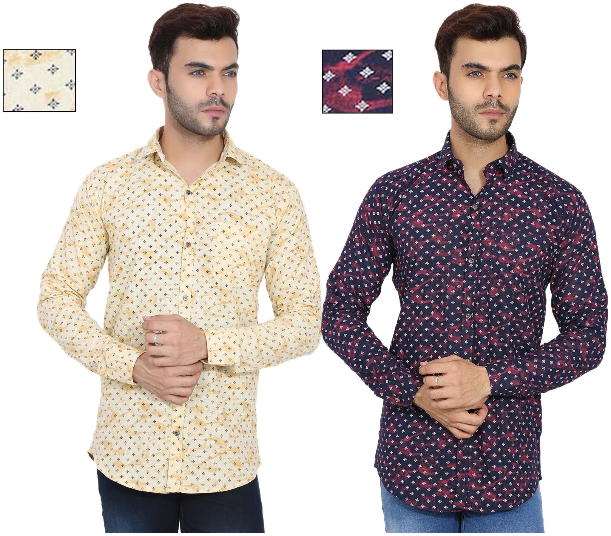

BALINO LONDON Men Multi Printed Slim Fit Casual Shirt