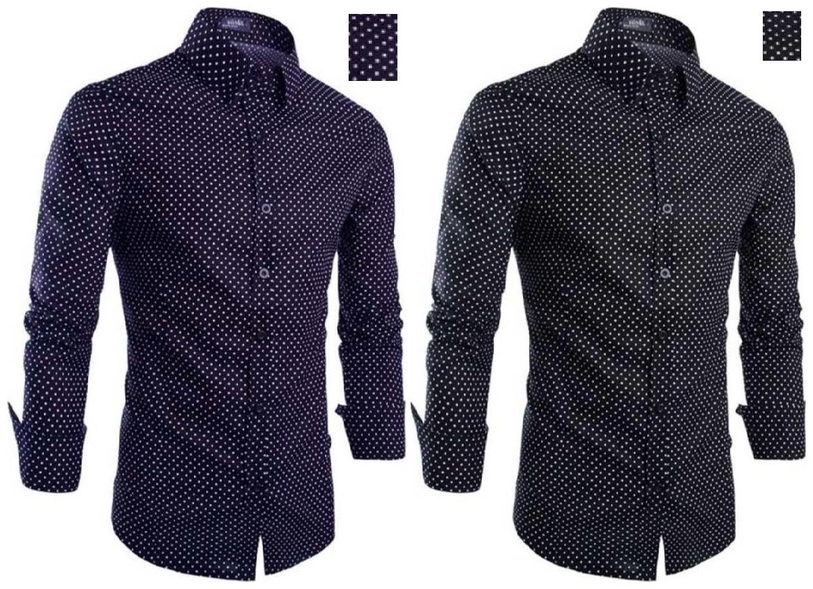 

BALINO LONDON Men Multi Printed Polka Dots Slim Fit Casual Shirt