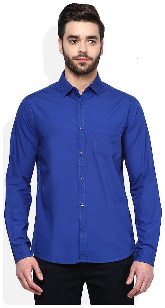 

BALINO LONDON Men Blue Solid Slim Fit Casual Shirt