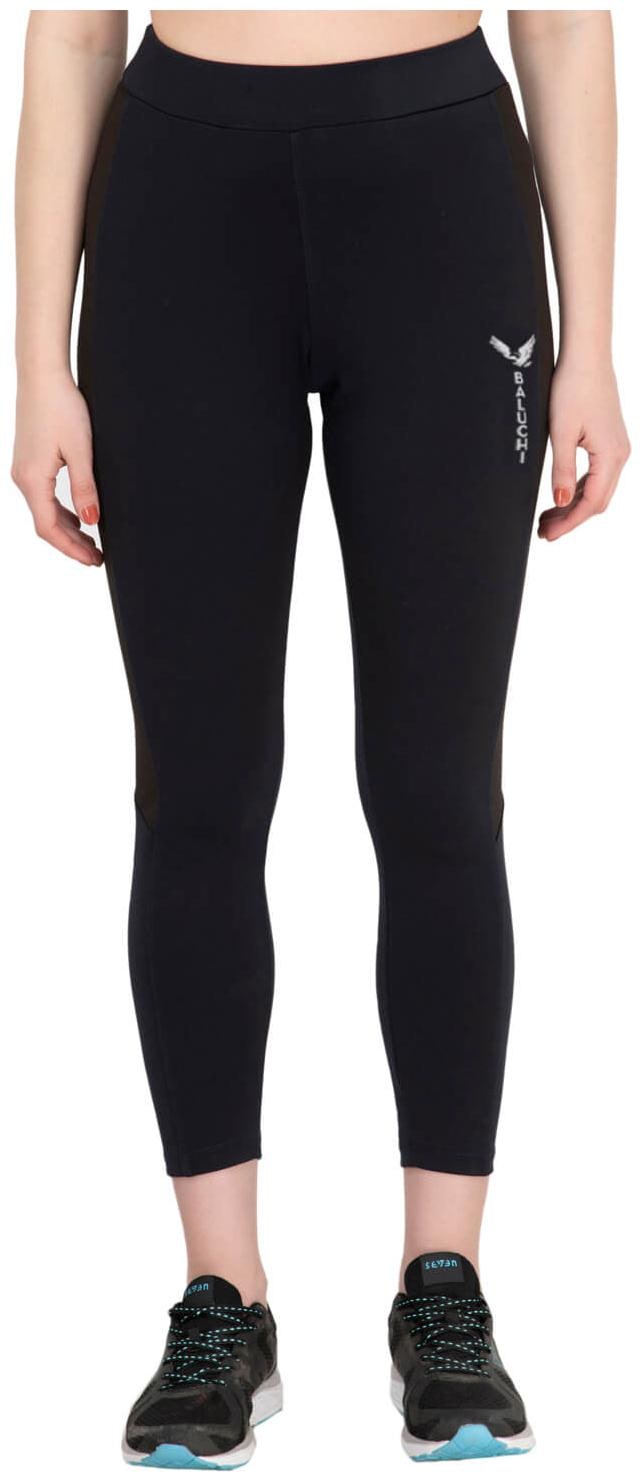 

baluchi Women Regular fit Polyester Solid Track pants - Blue