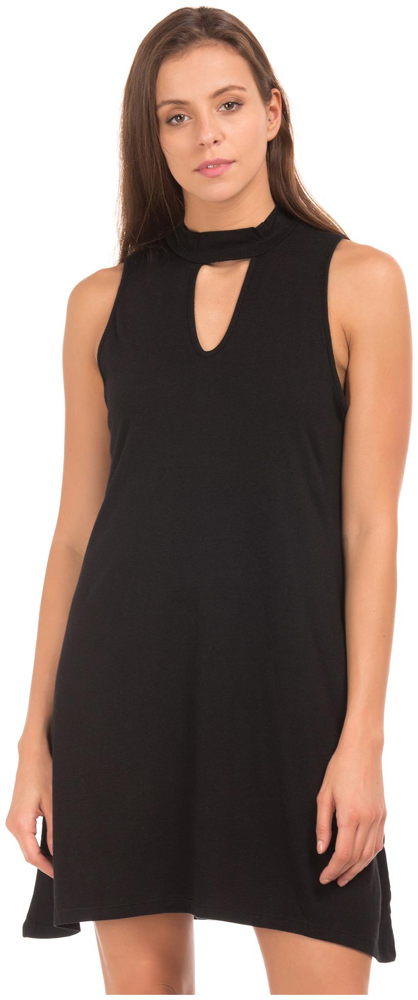 

Aeropostale Black Solid Sheath dress