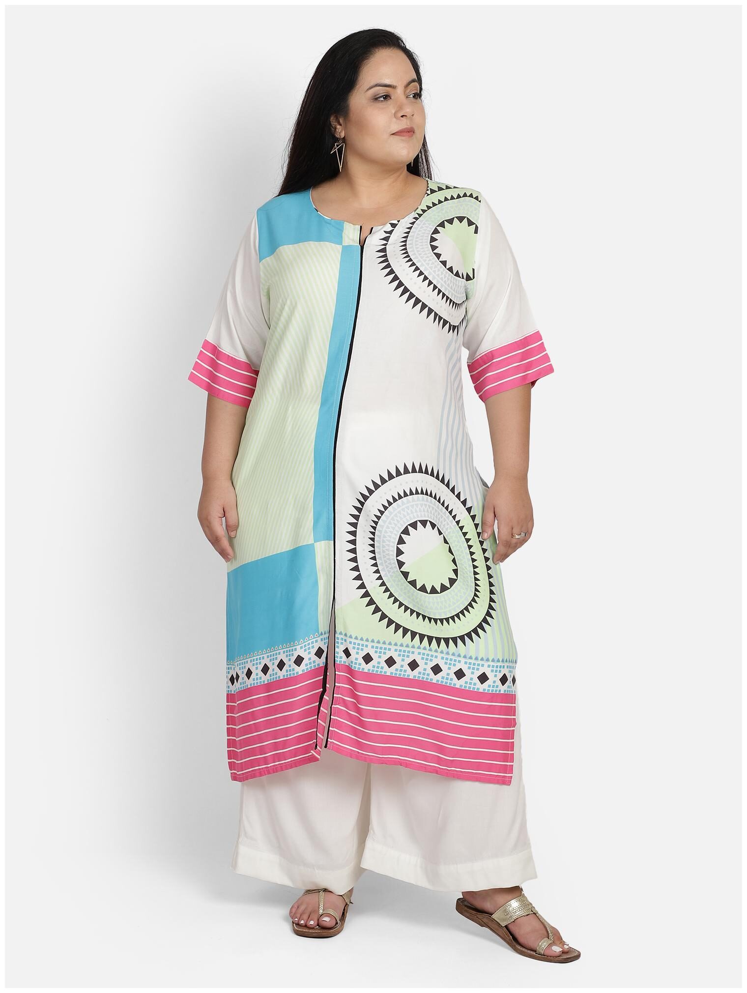 

Bani Women Women Multi Printed Straight Kurti