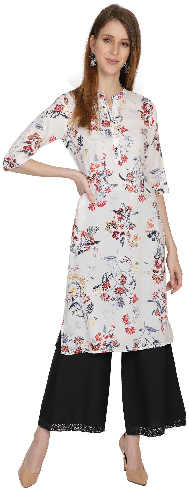 

Bani Women Women Multi Floral Straight Kurti