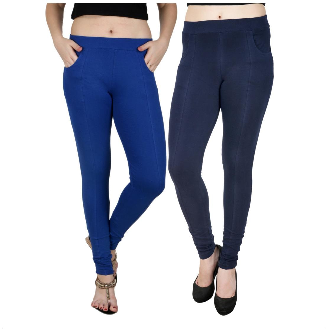

Baremoda Blue Navy Cotton Lycra Jeggings