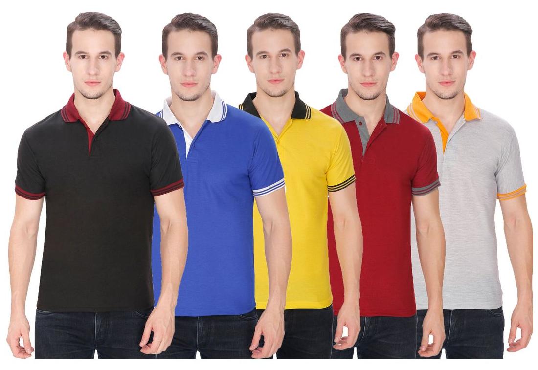 

Baremoda Men Black Regular fit Cotton Polo collar T-Shirt - Pack Of 1
