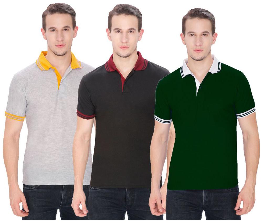 

Baremoda Men Grey Regular fit Cotton V neck T-Shirt - Pack Of 3