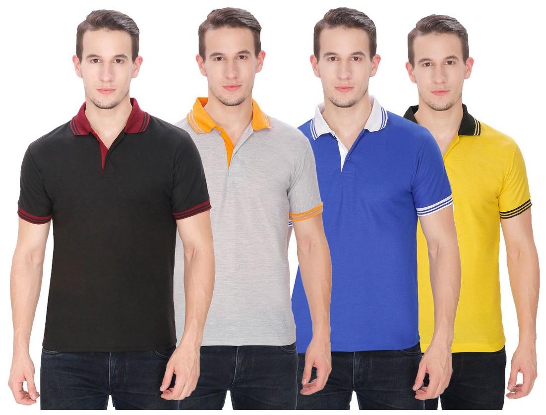 

Baremoda Men Black Regular fit Cotton Polo collar T-Shirt - Pack Of 1