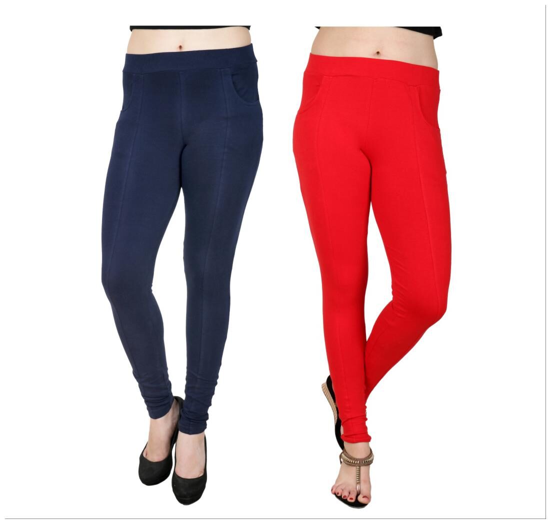 

Baremoda Women Blue Red Skinny fit Jegging