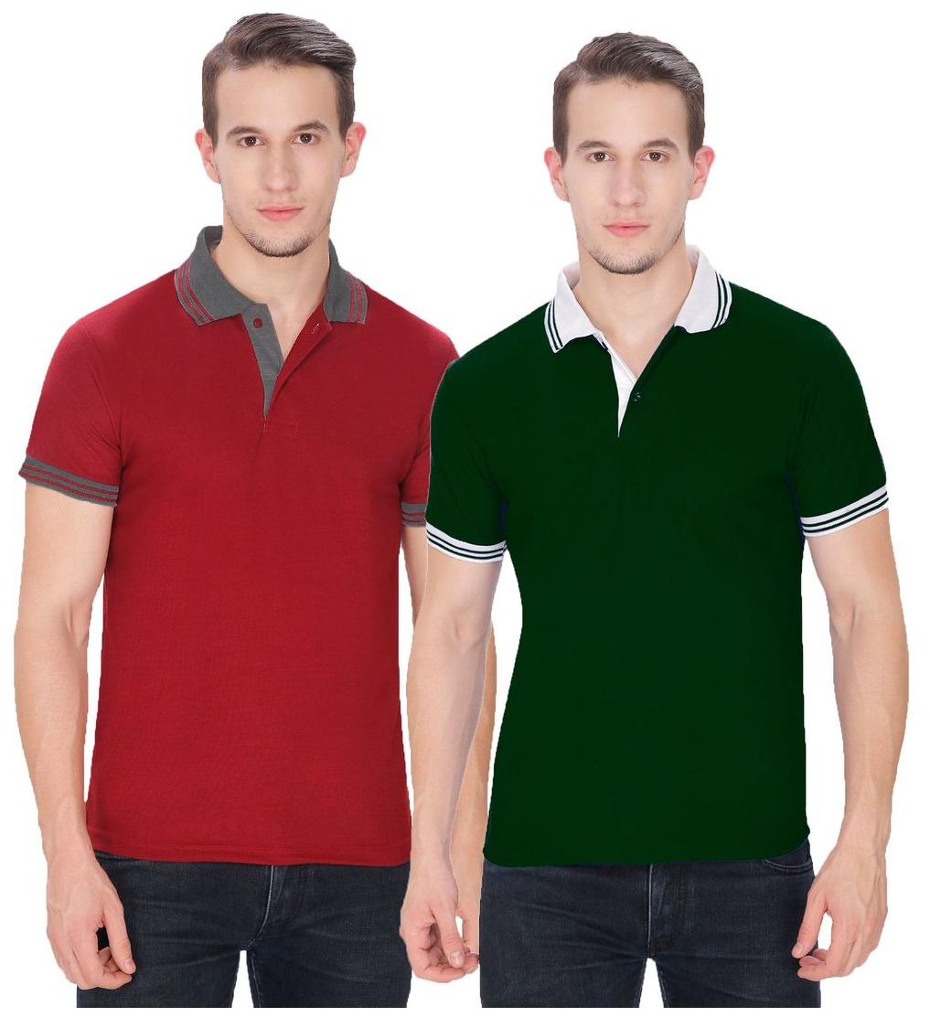 

Baremoda Men Multi Regular fit Cotton Henley neck T-Shirt - Pack Of 2