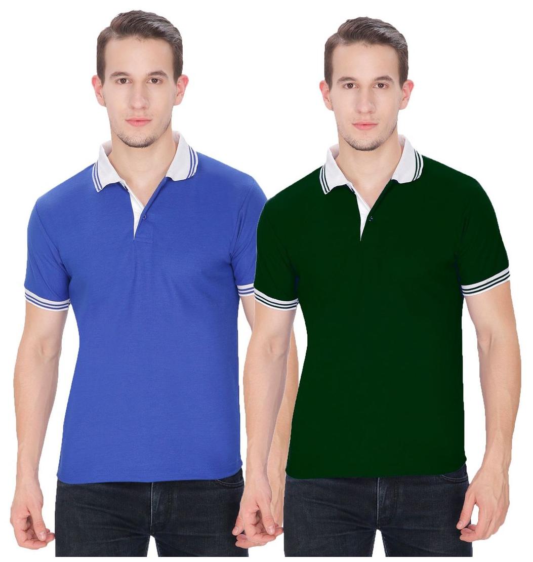 

Baremoda Men Multi Regular fit Cotton Polo collar T-Shirt - Pack Of 2