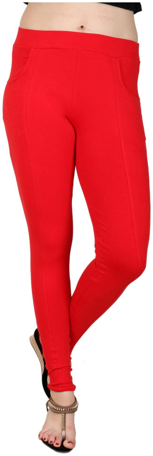 

BAREMODA Red Cotton And Lycra Jegging