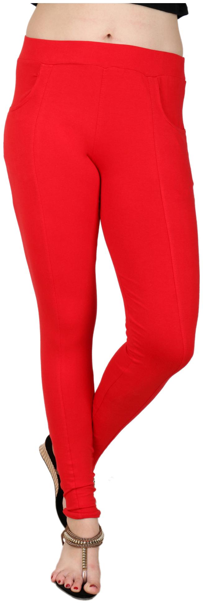 

BAREMODA Red Cotton And Lycra Jegging