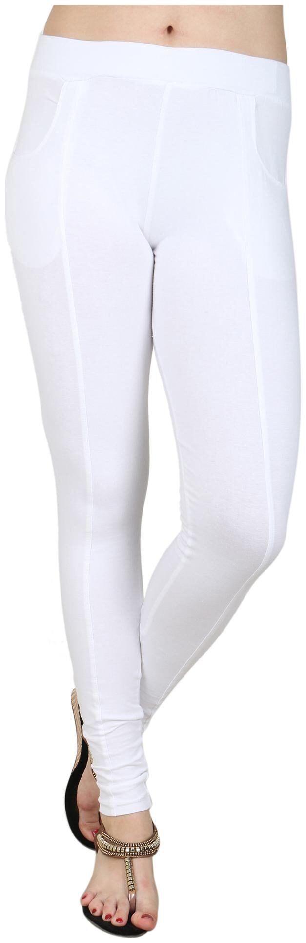 

Baremoda White Cotton Jeggings
