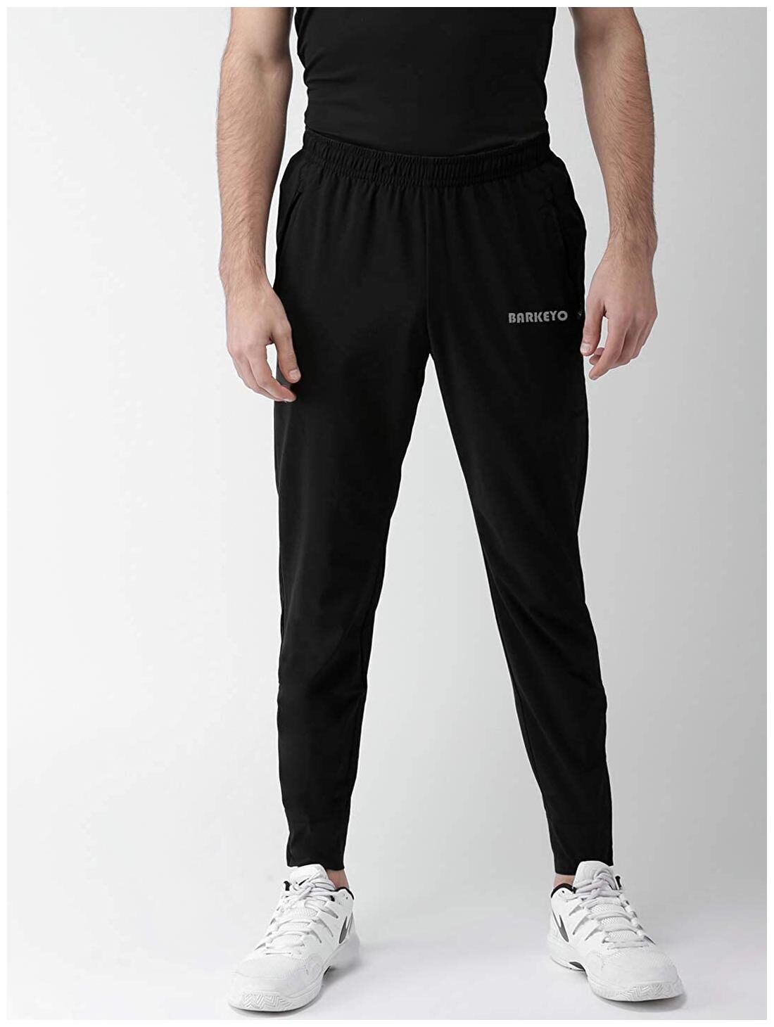 

Barkeyo Men Black Solid Regular fit Track pants