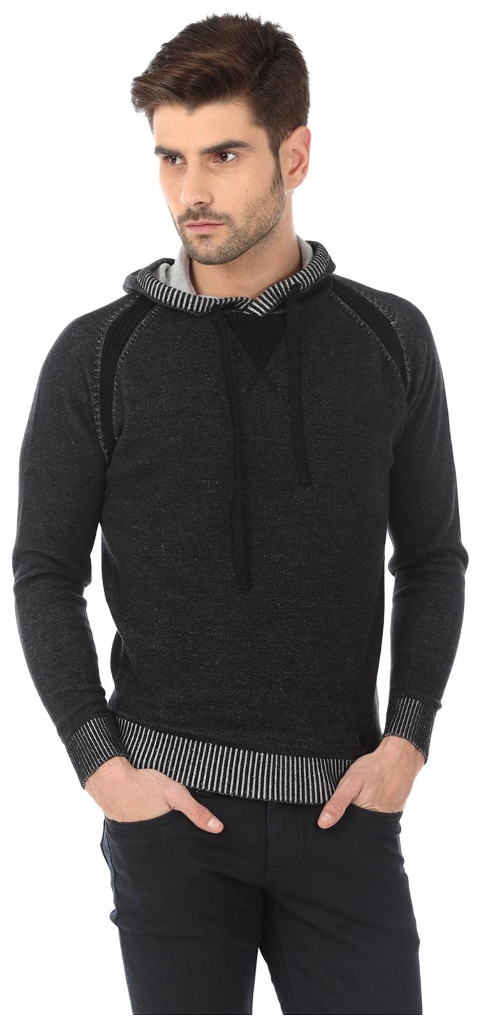 

Basics Black Cotton Sweater