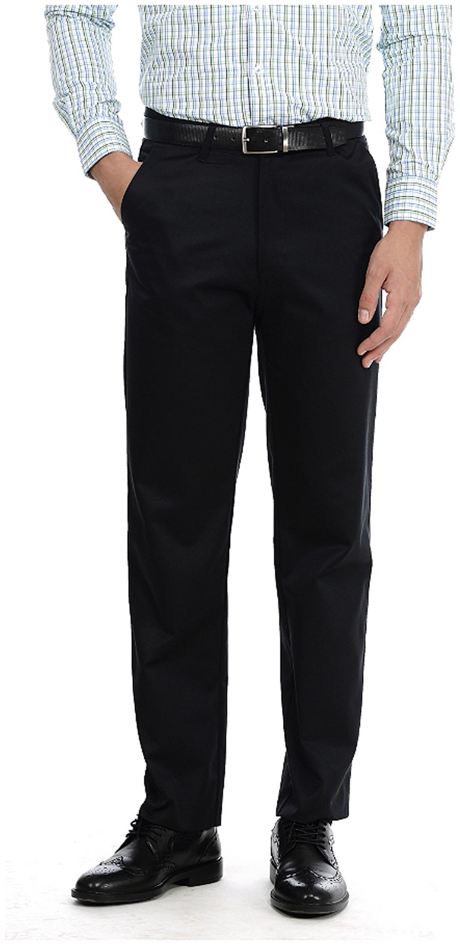 

BASICS Men Black Solid Regular fit Regular trousers