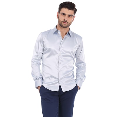 

BASICS Men Slim fit Formal Shirt - Blue