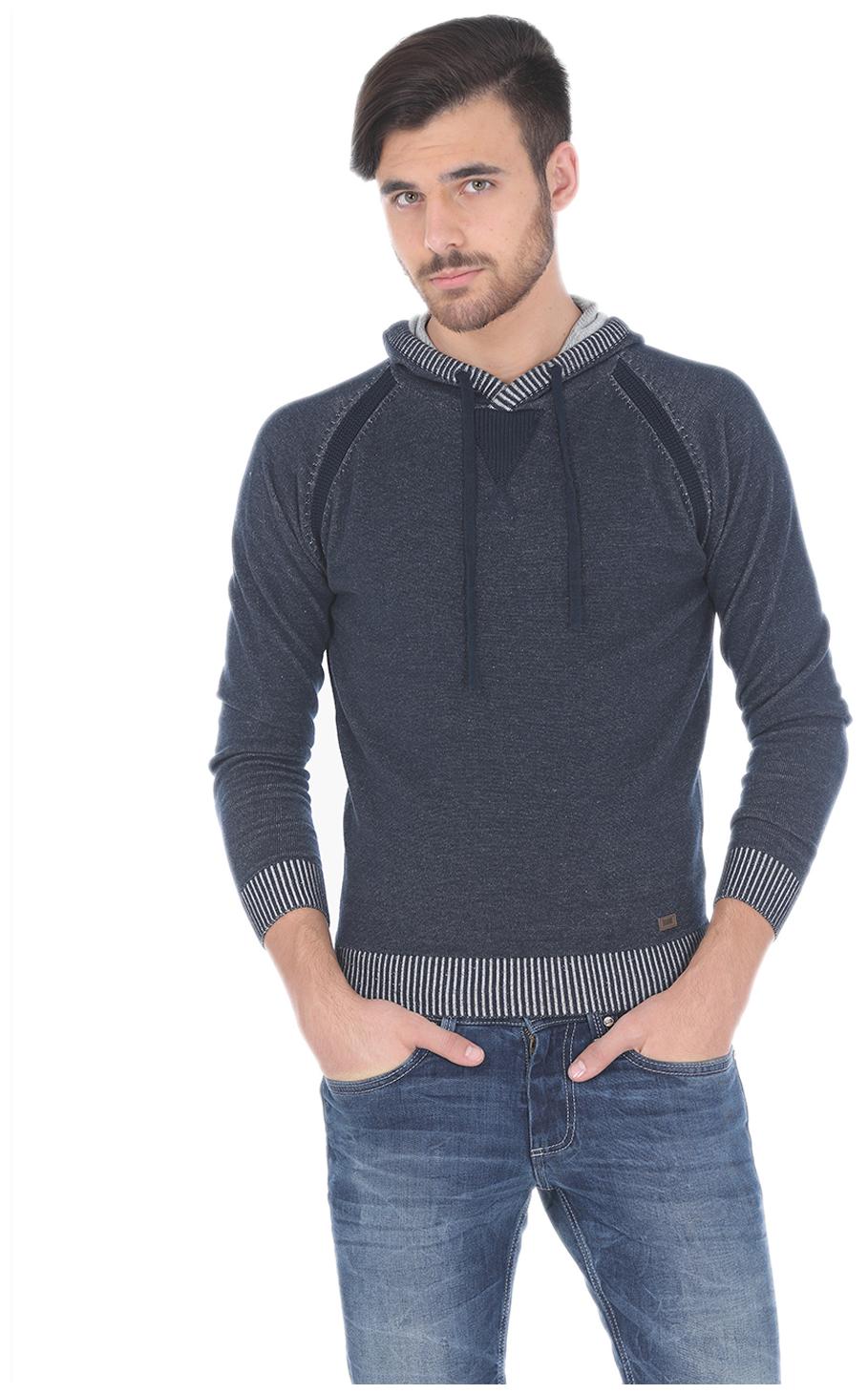 

Basics Blue Cotton Sweater