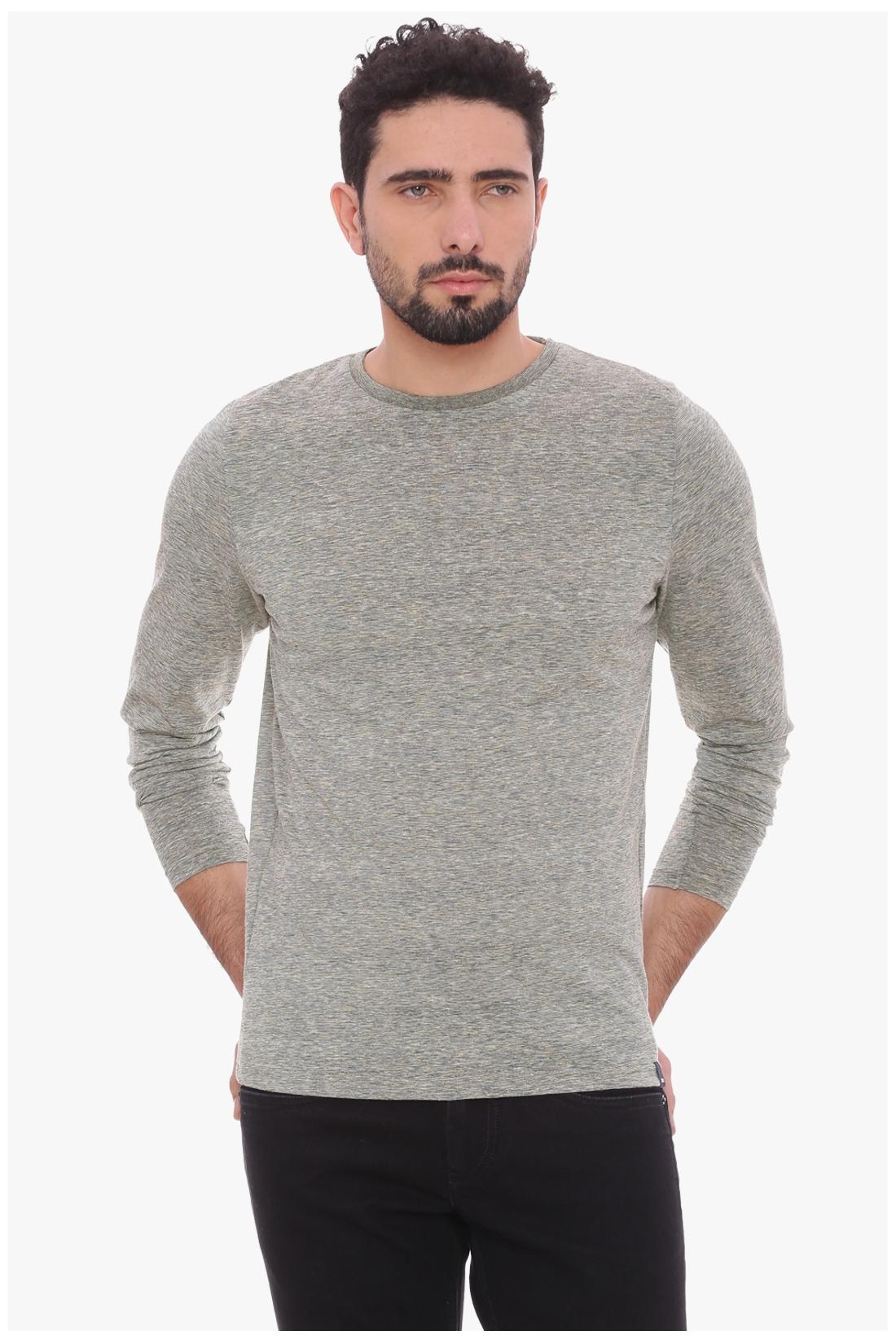

BASICS Men Grey Slim fit Cotton Round neck T-Shirt - Pack Of 1
