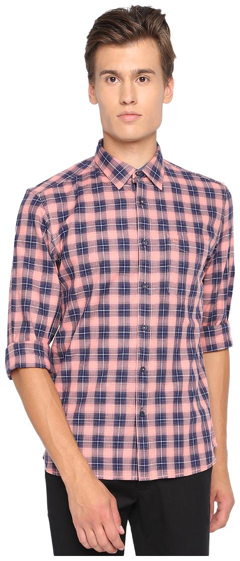 

BASICS Men Multi Checked Slim Fit Casual Shirt