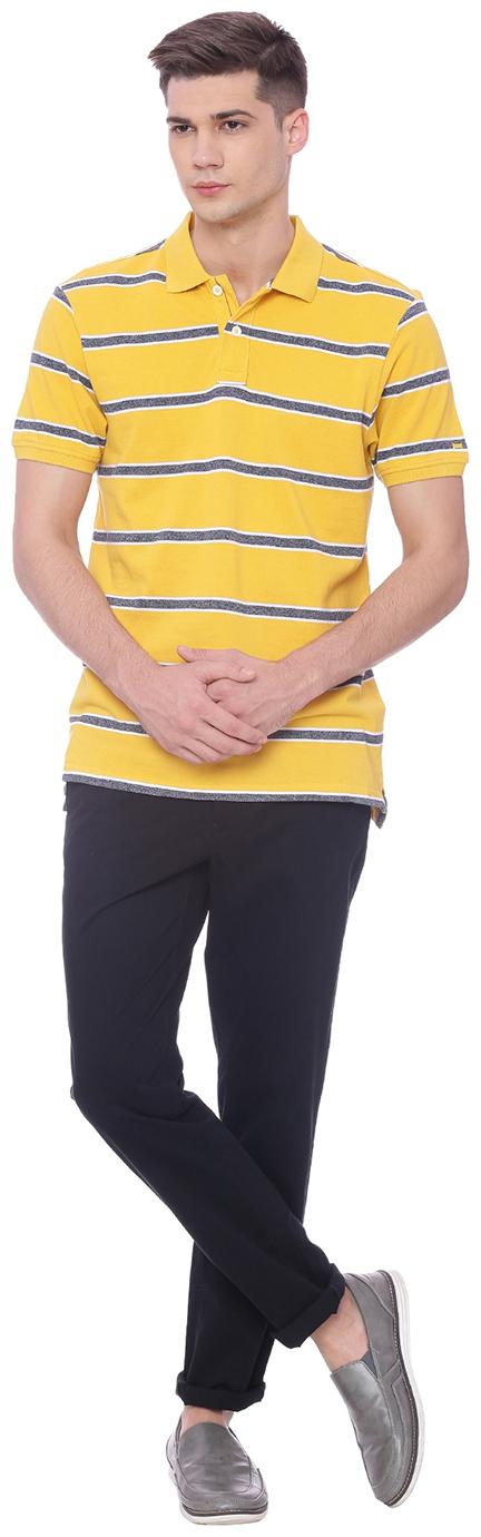 

BASICS Men Black Solid Tapered fit Chinos