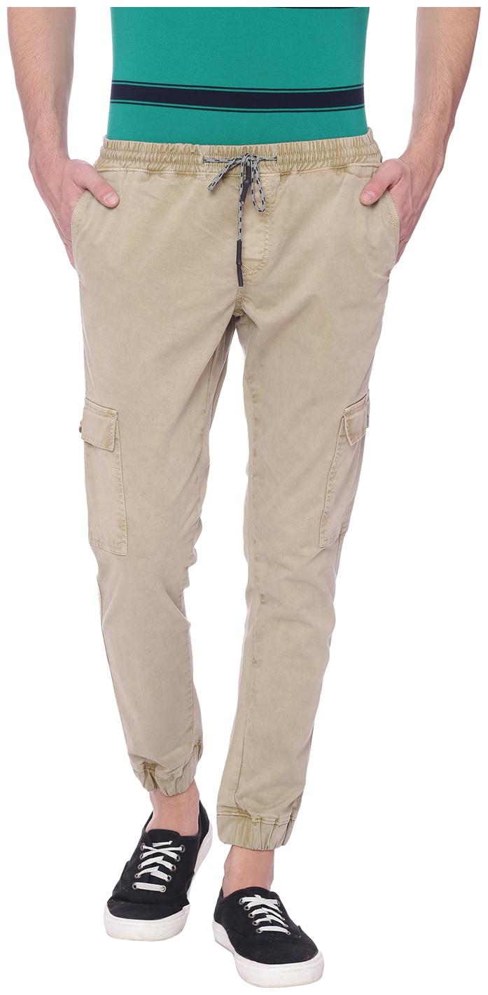 

BASICS Men Beige Solid Slim fit Chinos
