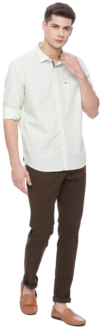 

BASICS Men Brown Solid Tapered fit Chinos