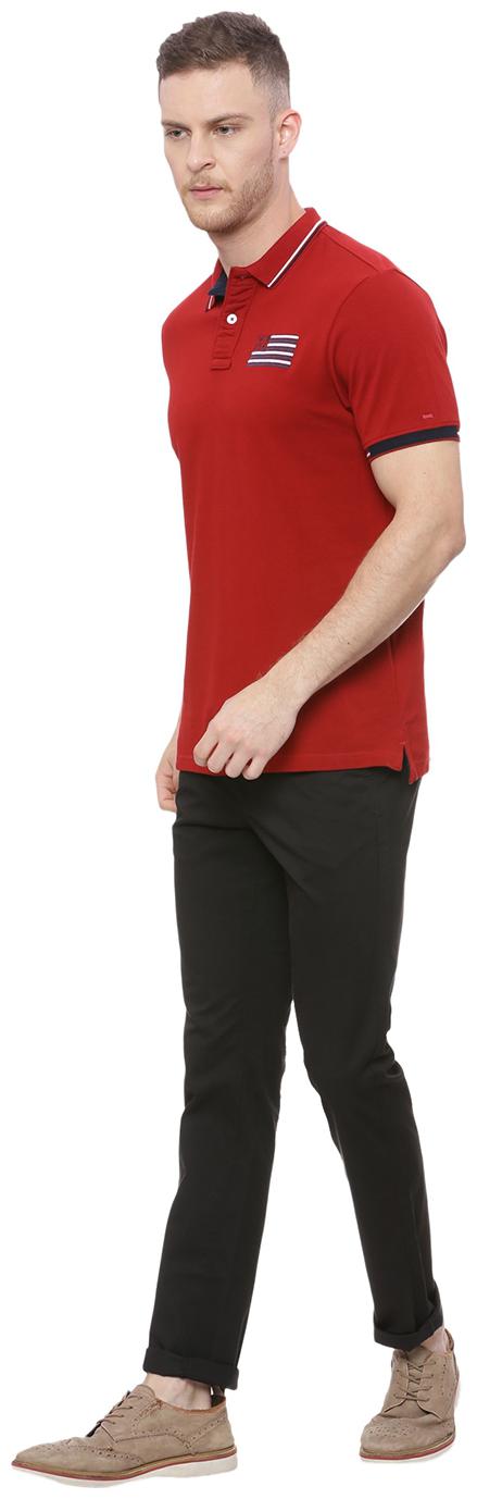 

BASICS Men Black Solid Tapered fit Chinos