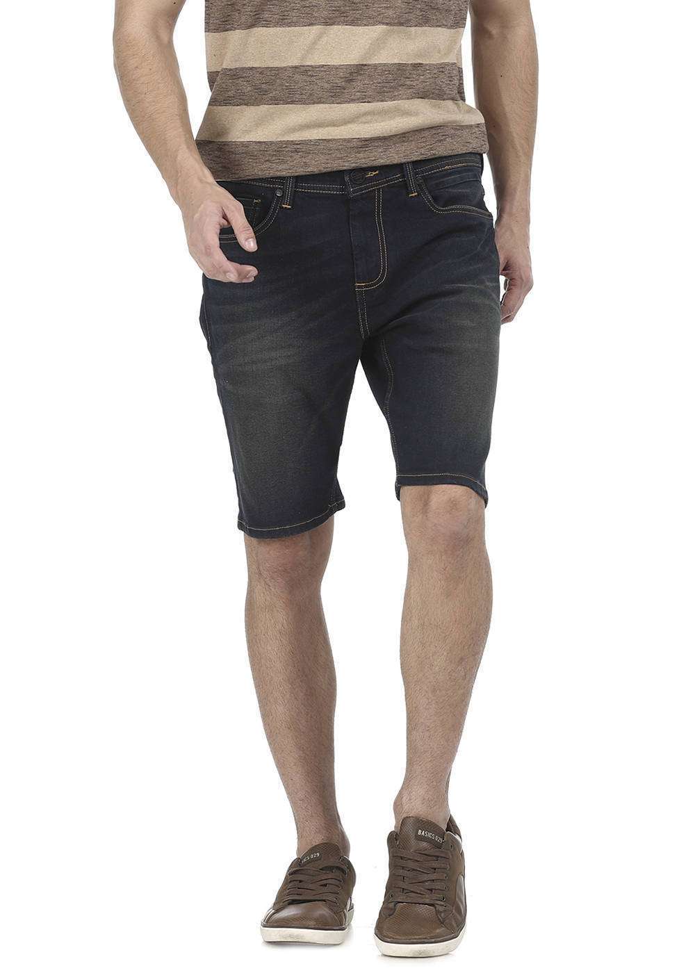 

Basics Comfort Fit Dark Sapphire Rinse Stretch Denim Shorts