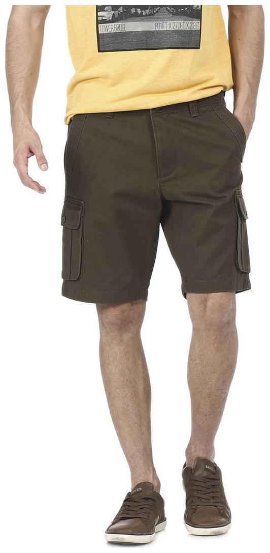 

BASICS Men Green Regular Fit Cargo Shorts