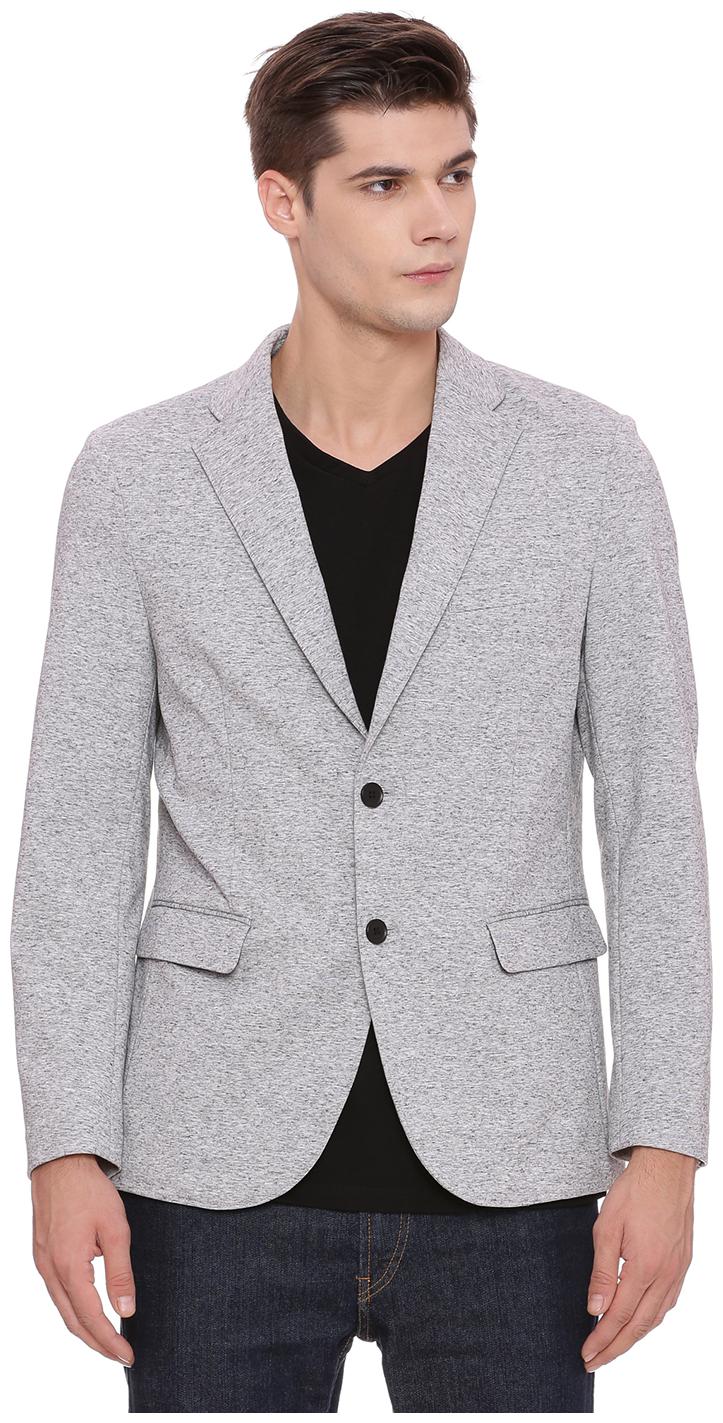 

BASICS Men Grey Solid Regular fit Single Breasted Blazer