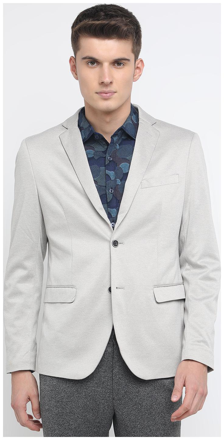 

BASICS Men Beige Solid Regular fit Single Breasted Blazer