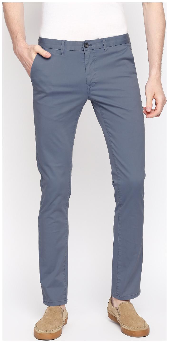 

BASICS Men Blue Solid Skinny fit Chinos