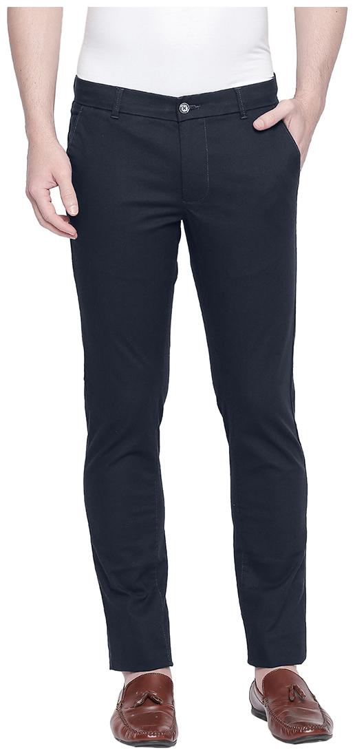 

BASICS Men Blue Solid Tapered fit Chinos