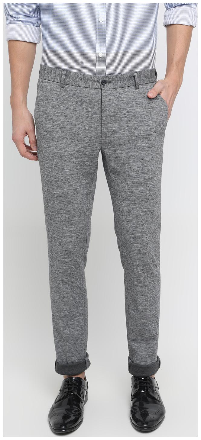 

BASICS Men Grey Solid Tapered fit Chinos