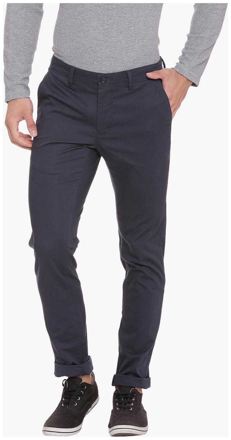 

BASICS Men Blue Solid Skinny fit Chinos