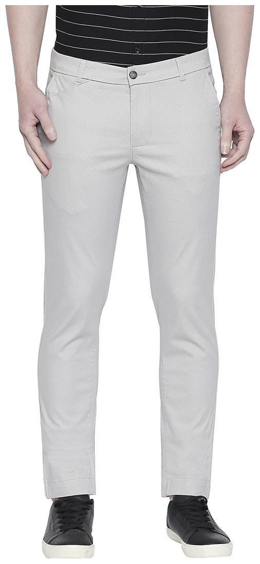 

BASICS Men Grey Solid Tapered fit Chinos