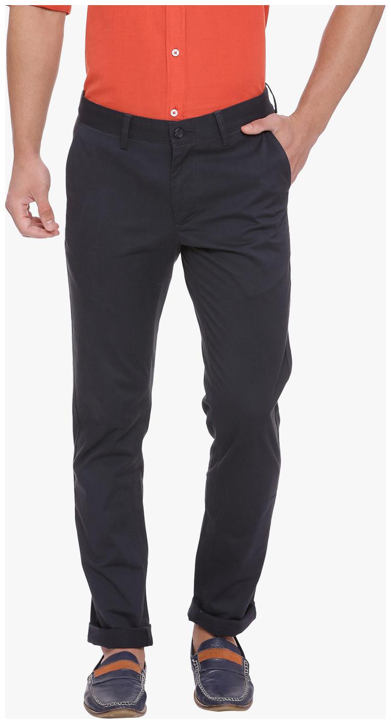 

BASICS Men Blue Solid Skinny fit Chinos