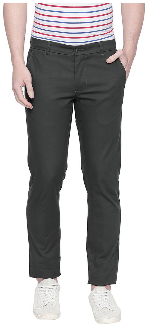 

BASICS Men Black Solid Tapered fit Chinos