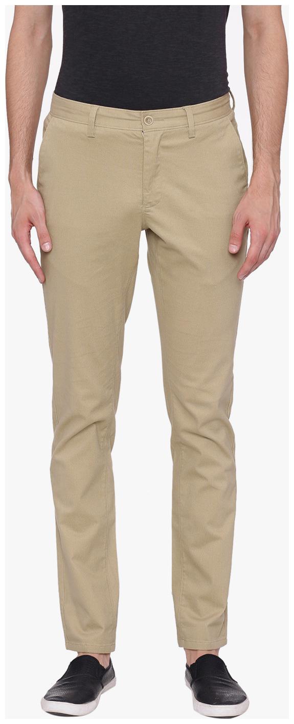 

BASICS Men Brown Printed Tapered fit Chinos