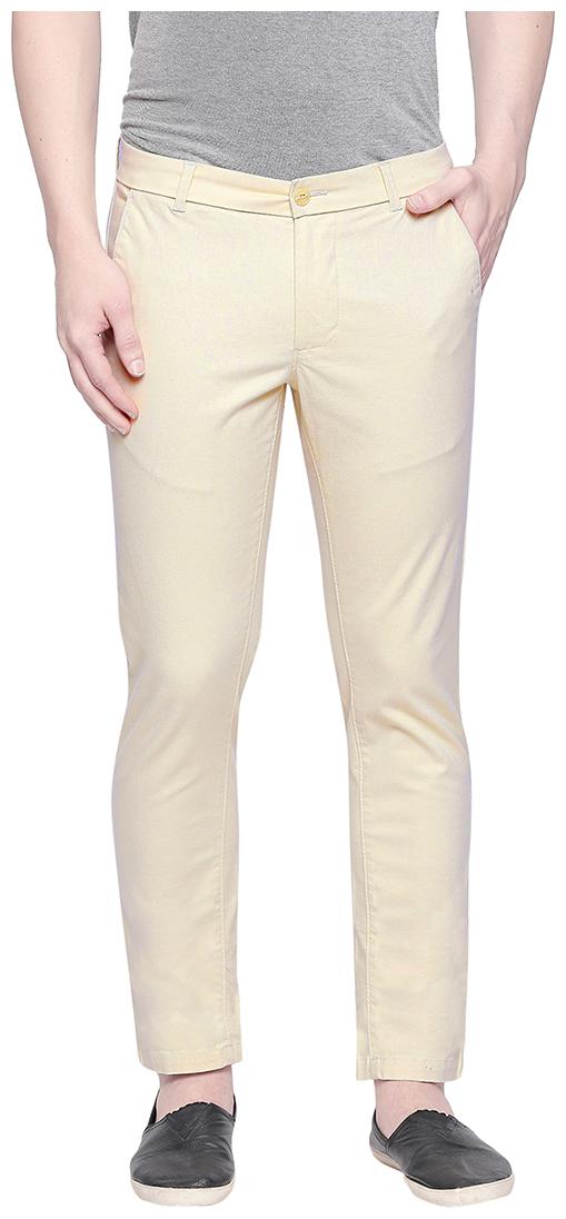 

BASICS Men Beige Solid Tapered fit Chinos