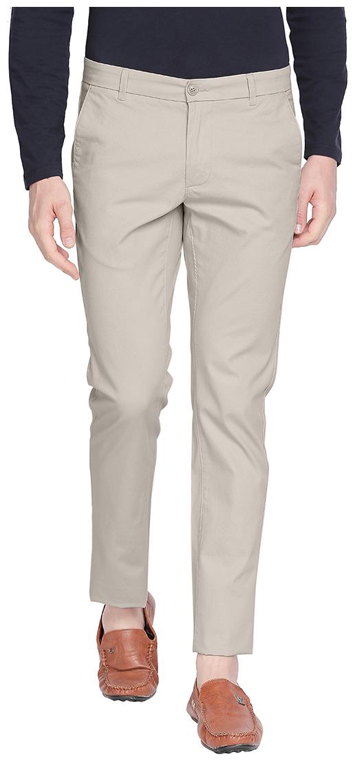 

BASICS Men Grey Solid Tapered fit Chinos